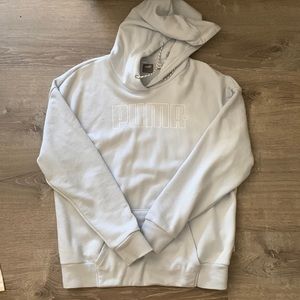 Baby Blue Puma hoodie size Small